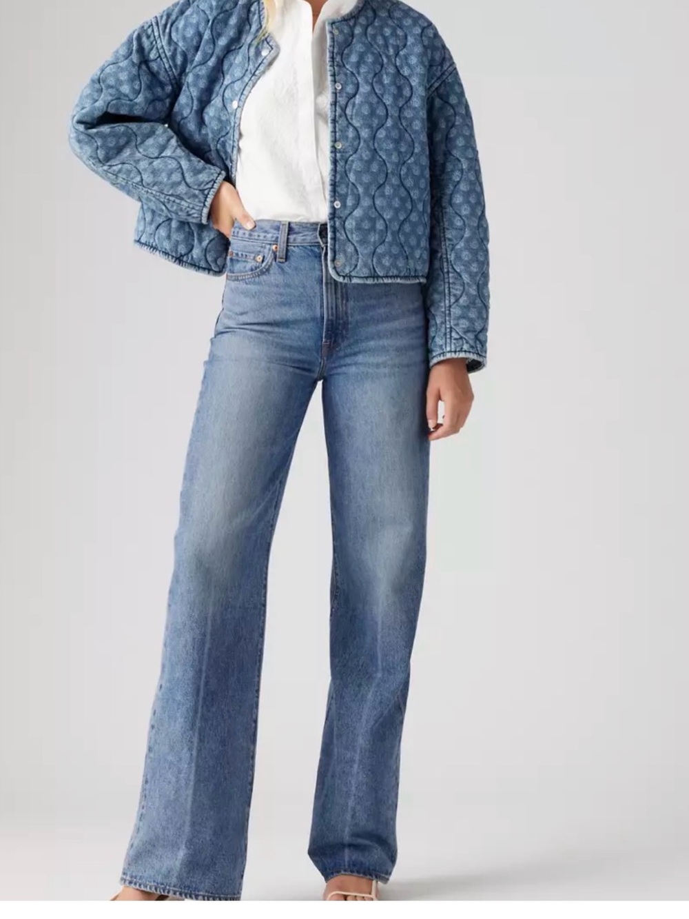 Levi’s Ribcage Wide Leg Jeans Not The Same Medium Wash 26x32